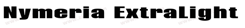 Nymeria ExtraLight E字体转换